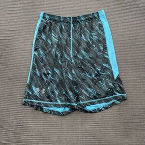 Under Armour Loose Athletic Short Men Large Polyester Basketball Outdoors Gym.